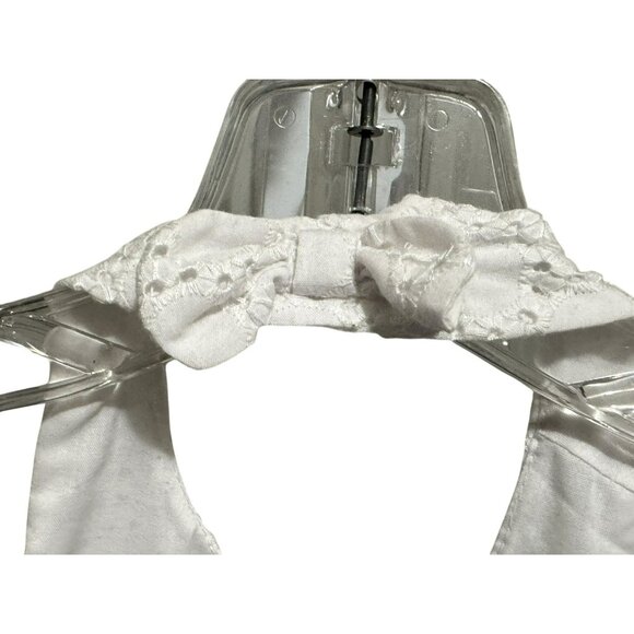 Sweet Heart Rose Infant Girls 24 Mo White Eyelet Halter Neck Dress Ribbon Flower - Picture 5 of 8